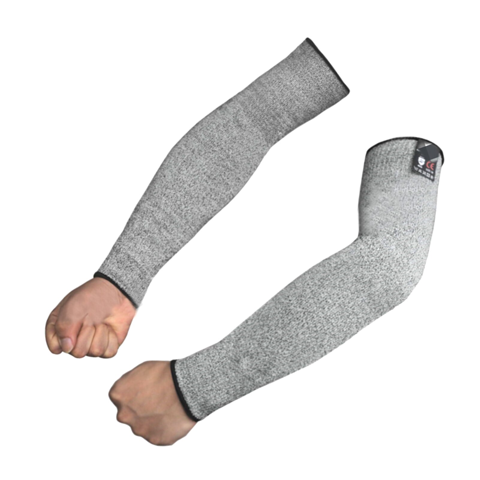 2PCS Safety Arm Sleeve Anti Cut Puncture Proof Guard Bracers Protector Work Arm Anti-cut Protective Safety Gloves: 01