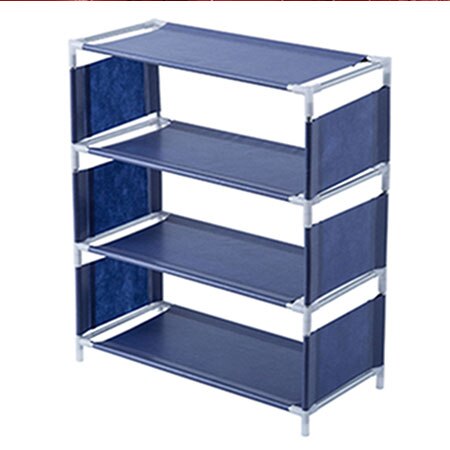 Diy Opvouwbare 5 Laag Non-woven Schoenenrek Grote Size Thuis Woonkamer Stof Stofdicht Kabinet Organizer Holder Stand schoenen Plank: A-4