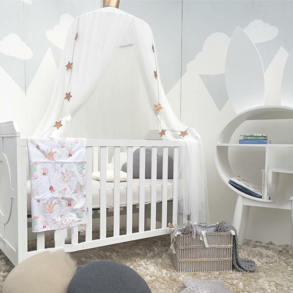 7 farben Hängen freundlicher Baby Bettwäsche Kuppel Bett Baldachin Baumwolle Moskito Netz Bettdecke Vorhang Für Baby freundlicher Lesen Spielen Hause Dekor: WJ3664D