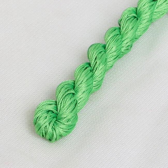 24meters Length & 1mm Diameter Chinese Knot Macrame String Wire Cord Thread for DIY Necklace Bracelet Braided String: Grass color