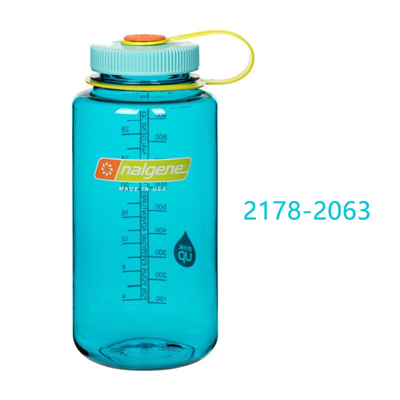 Nalgene draussen Sport Weithals-Wasserflasche, tragbar, auslaufsicher, Kunststoff, Wasserbecher, Fitness-Getränk, Wasserflasche, Reisen, Wandern, 1000 ml: 2178-2063