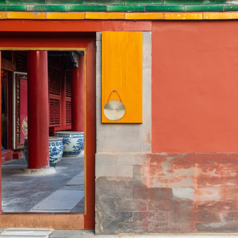 1 Set Folk Copper Cymbal Chinese Gong Percussion Instrument Opera Gong Musical Instrument Copper Gong for Opera Party