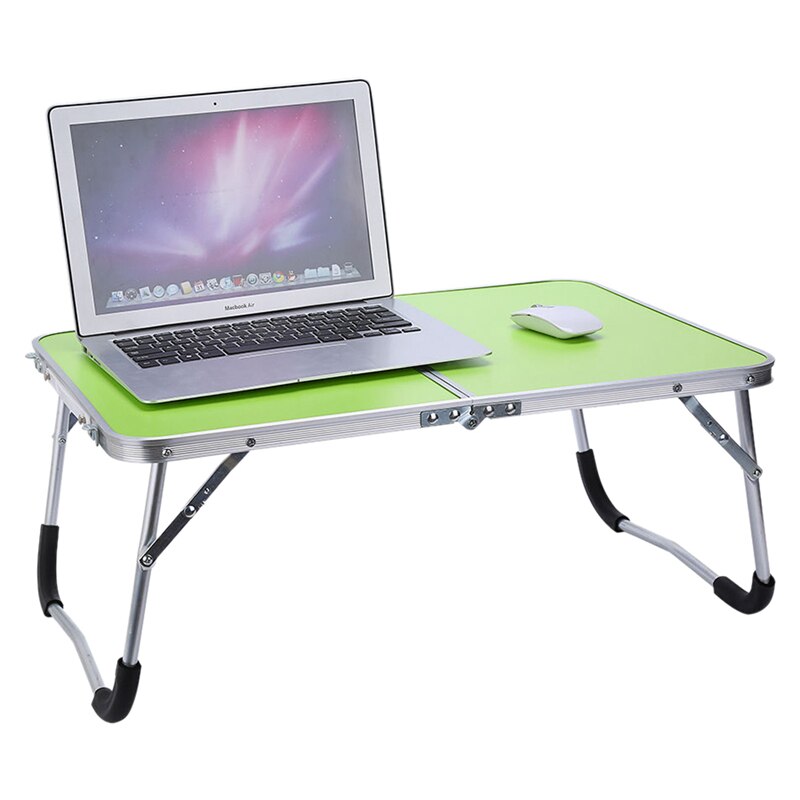 Verstelbare Draagbare Laptop Tafel Stand Folding Computer Reading Bureau Bed Lade, Groen