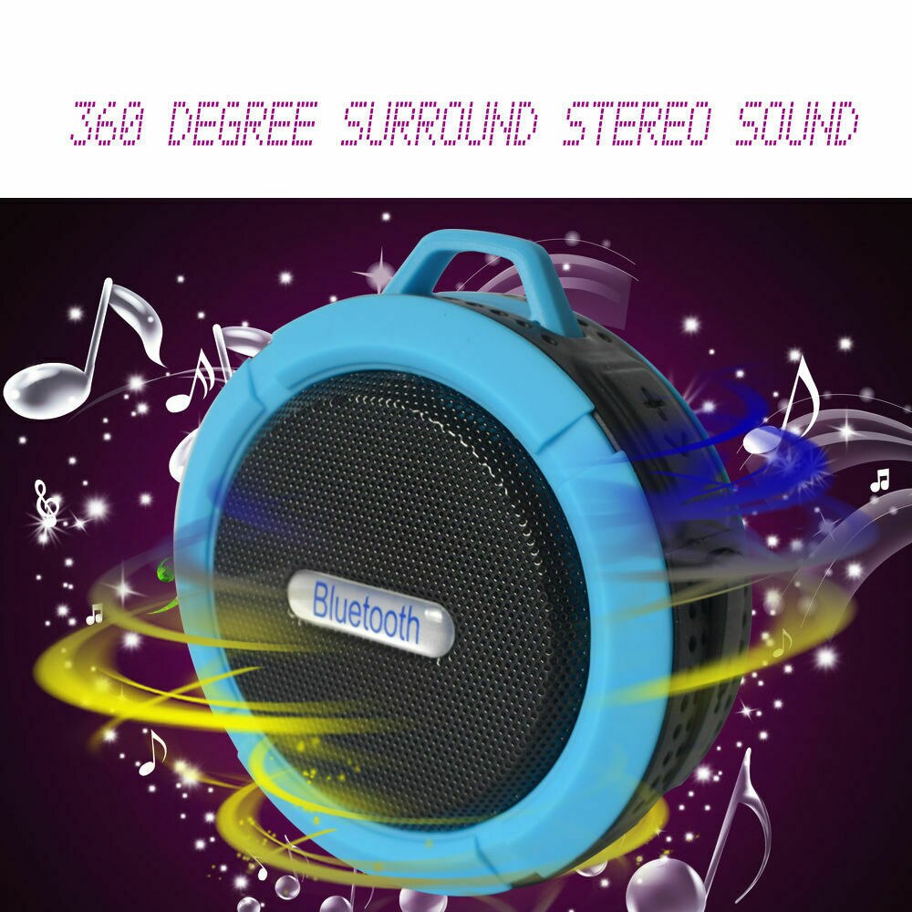 Bluetooth wireless shower speaker Portable hands-free music microphone For Shower, Bathroom, Car, Bike,Beach & Outdoor