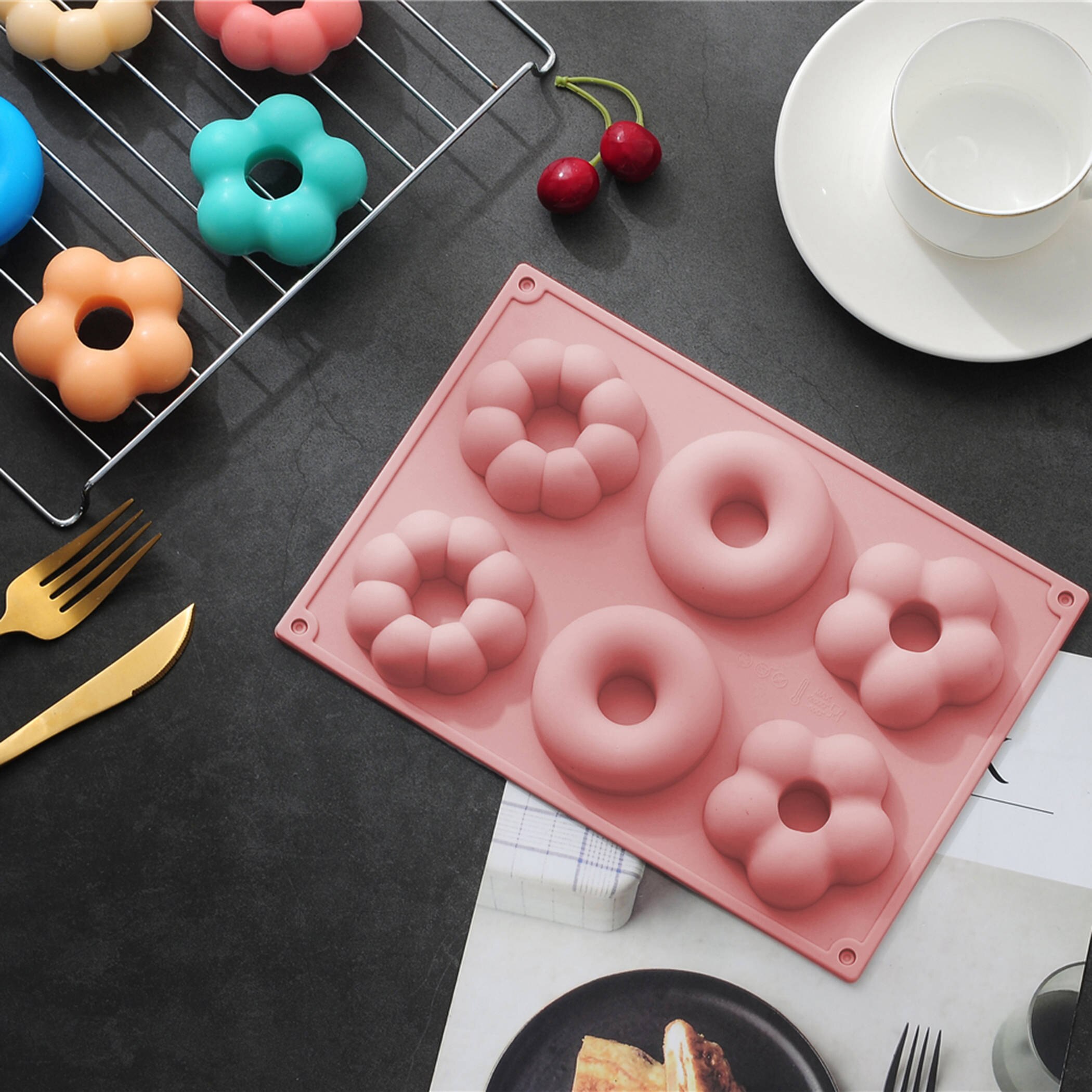 Food Grade Silicone Baking Mold Oven Chocolate Pudding Cookie Non-Stick Heat Resisting Ice Pastry Cake Mould Soap Tool