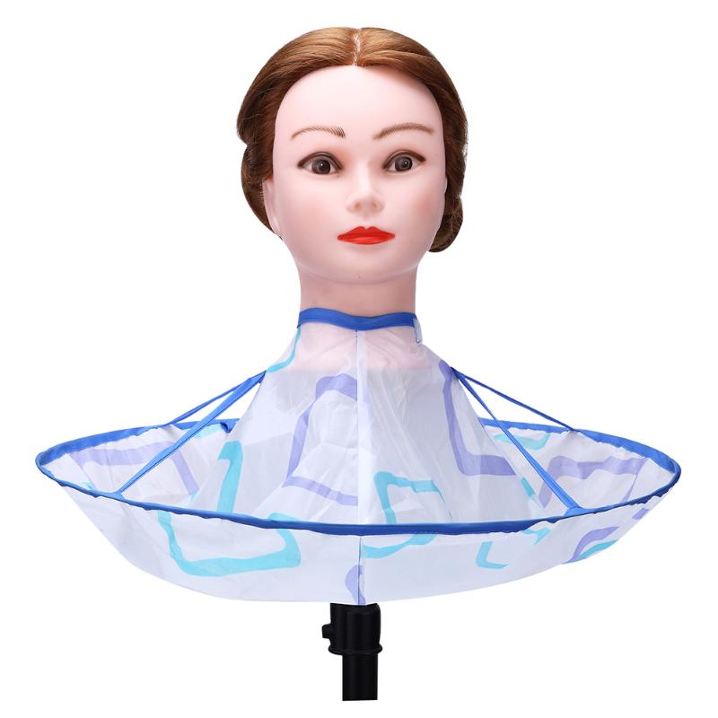 Foldable Waterproof Hair Cutting Cape Cloak Kids Adult Hair Styling Gown Clothes Salon Haircut Umbrella Capes Accessories