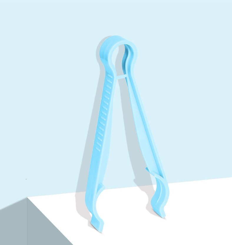 Anti Slip Gesteriliseerd Babymelk Flessen Tang Clip Slip Sterilising Plastic Tang Voor Water Flessen Klem Skid Fles: blue