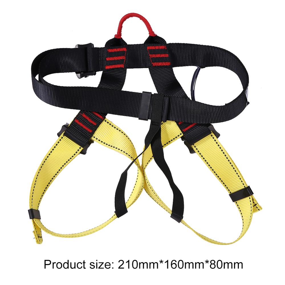 Rock Climbing Safety Belt Outdoor Camping Hiking Downhill Harness Rappel Rescue Climbing Protecting Tools Equipment: Silver