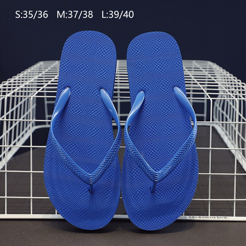Sommer flip flops til kvinder strandsandaler afslappede sandaler med fladhælede skridsikre tøfler strandsko med åben tå til dame: 02 / 35 36