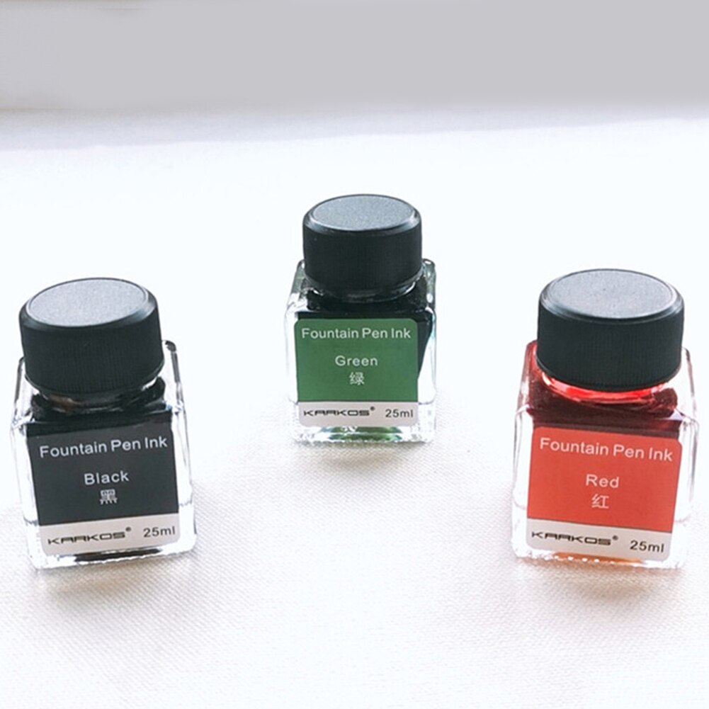 25ml 6 Colors Non-Carbon Glitter Calligraphy Painting Drawing Fountain Pen Ink