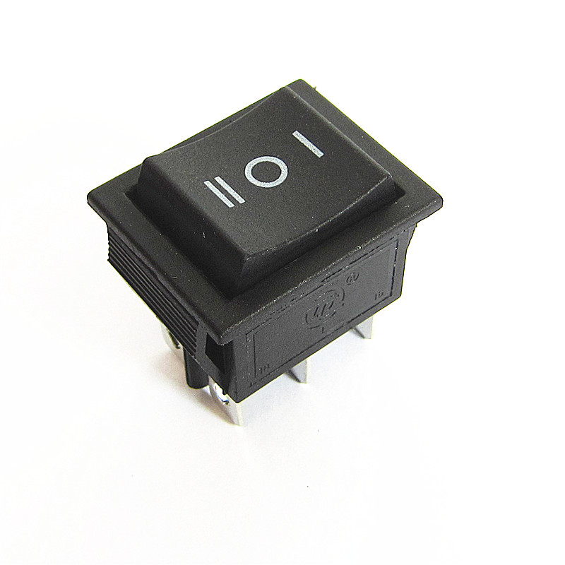 4PCS 2 Way Self Reset Toggle Switch 2/3 Positions Copper 6 Feet Power Boat Rocker Switch Panel 31x25mm KCD4 16A 250V ~20A 125V: C12 3Position 6Feet