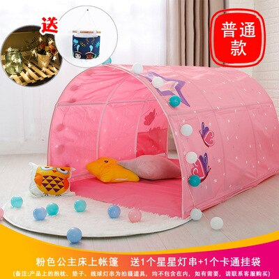 Mai Noord Hij Kinderen Bed Tent Kruipen Tunnel Jongens En Meisjes Playhouse Princess Bed Gordijn Speelgoed Huis: Pink Princess General Paragraph Sent xingx deng   Cartoon Hanging Bag