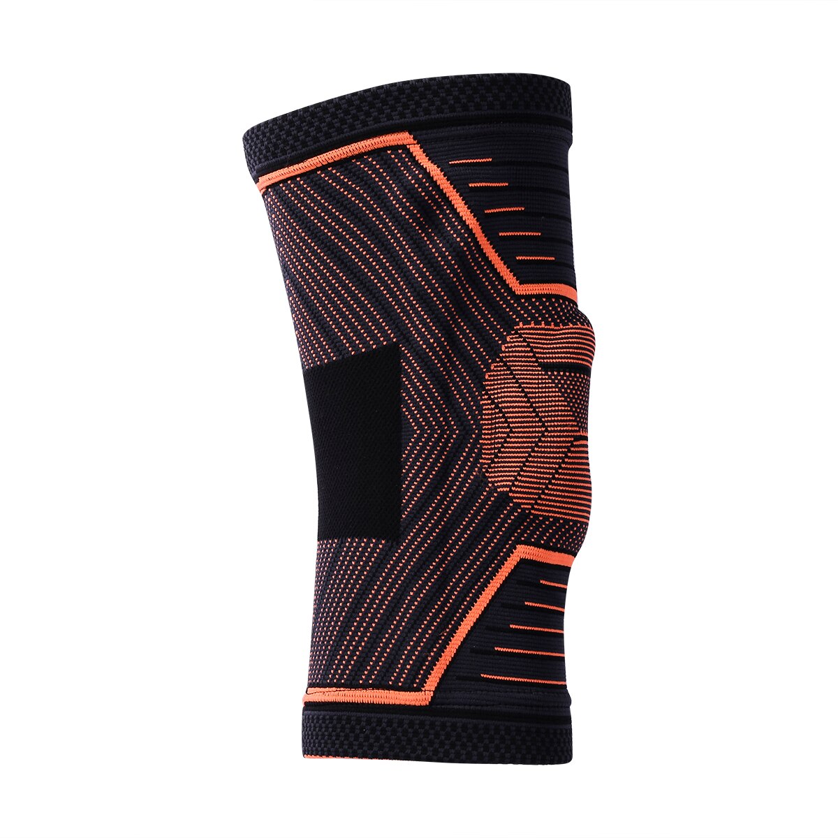 Fitness löpning cykling knästöd hängslen elastisk nylon sport kompression knäskydd: Orange / Xl