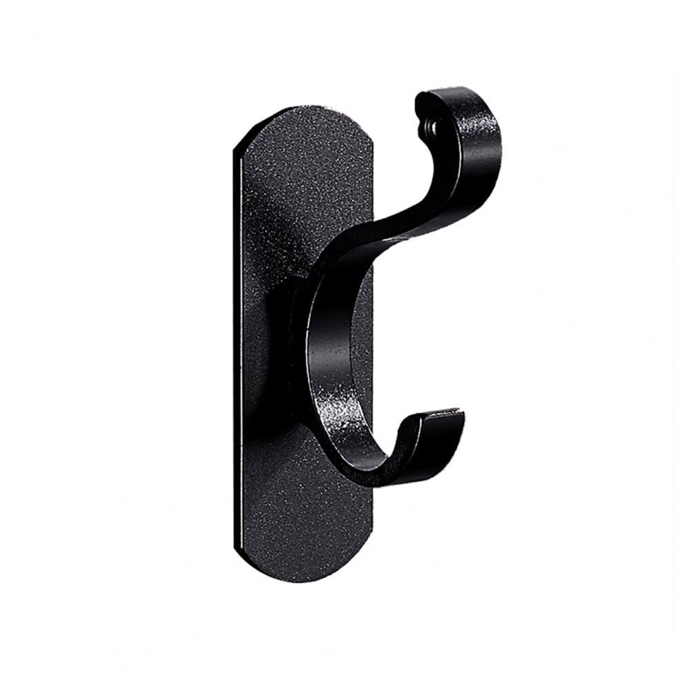 Hanging Hook Useful Heavy Duty Cloth Hanger Sturdy Structure Easy to Punch Hanger Hook: Black