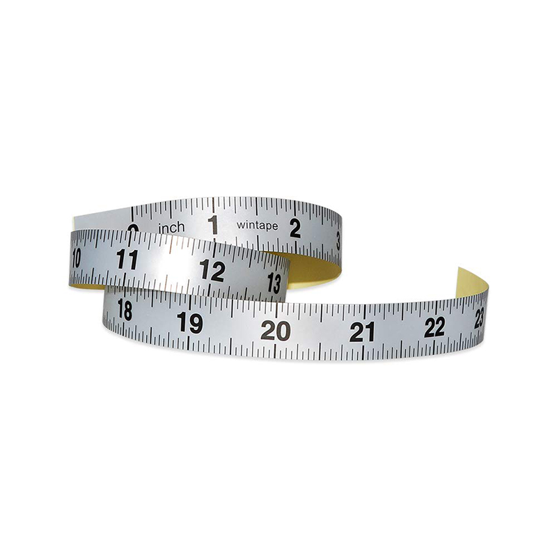 Silver Adhesive sticker ruler Workbench Ruler Adhesive Backed Tape Measure - 24 Inches 61 Centimeters Tape Measure (Inches)