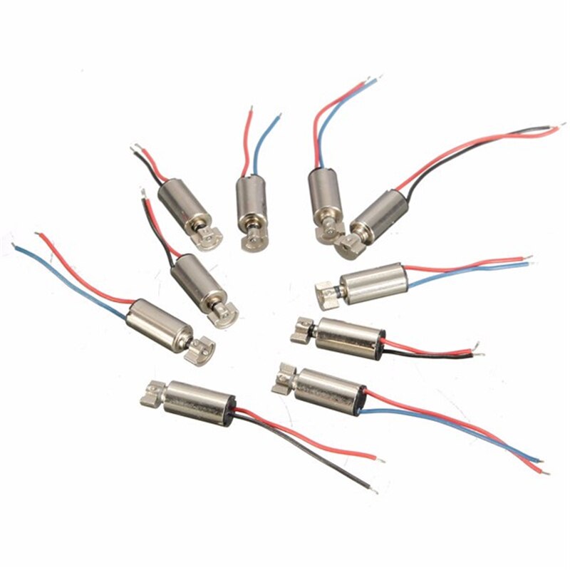 MTSPACE 10 pièces/ensemble 4x8mm DC 1.5-3V Micro téléphone portable moteur de Vibration sans noyau vibrateur Mini moteur de Massage pour SANYO de
