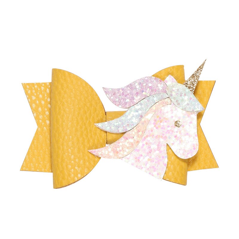 nouvelle licorne aile cheveux accessoires pour filles enfants princesse paillettes cheveux nœuds Clips à la main épingles à cheveux mignon enfants coiffure