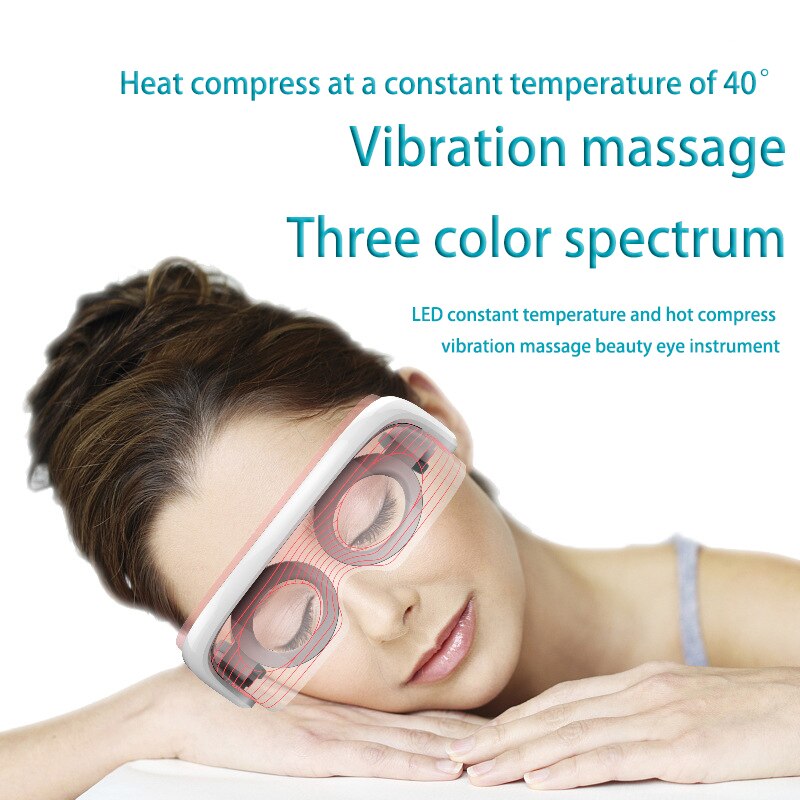 LED beauty massage eye mask constant temperature compress relieve eye fatigue photorejuvenation eye care instrument