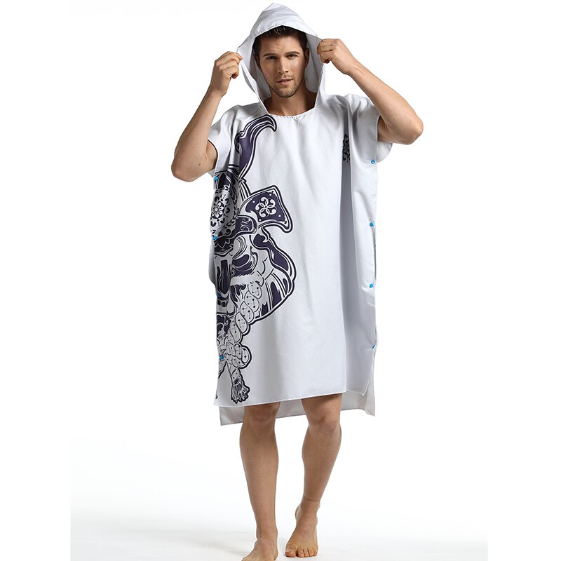 Surf Poncho Hooded Veranderende Robe Hooded Handdoek Swim Badjas Sport Handdoek Strand Handdoek Sneldrogende Handdoek