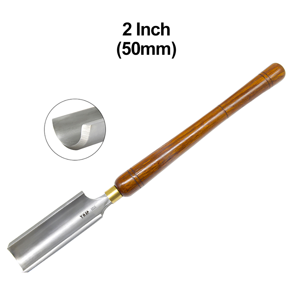 TASP Spindle Roughing Gouge HSS Woodturning Tools Woodworking Lathe Turning Chisels with Walnut Handle 50mm, 25mm, 22mm: Gold