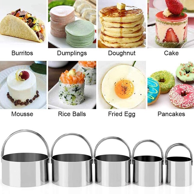 Pastry Cutter, Biscuit Cutter, Dough Scraper, Silicone Baking Mats, Stainless Steel Pastry Blender Set, Dough 5 Pcs/Set