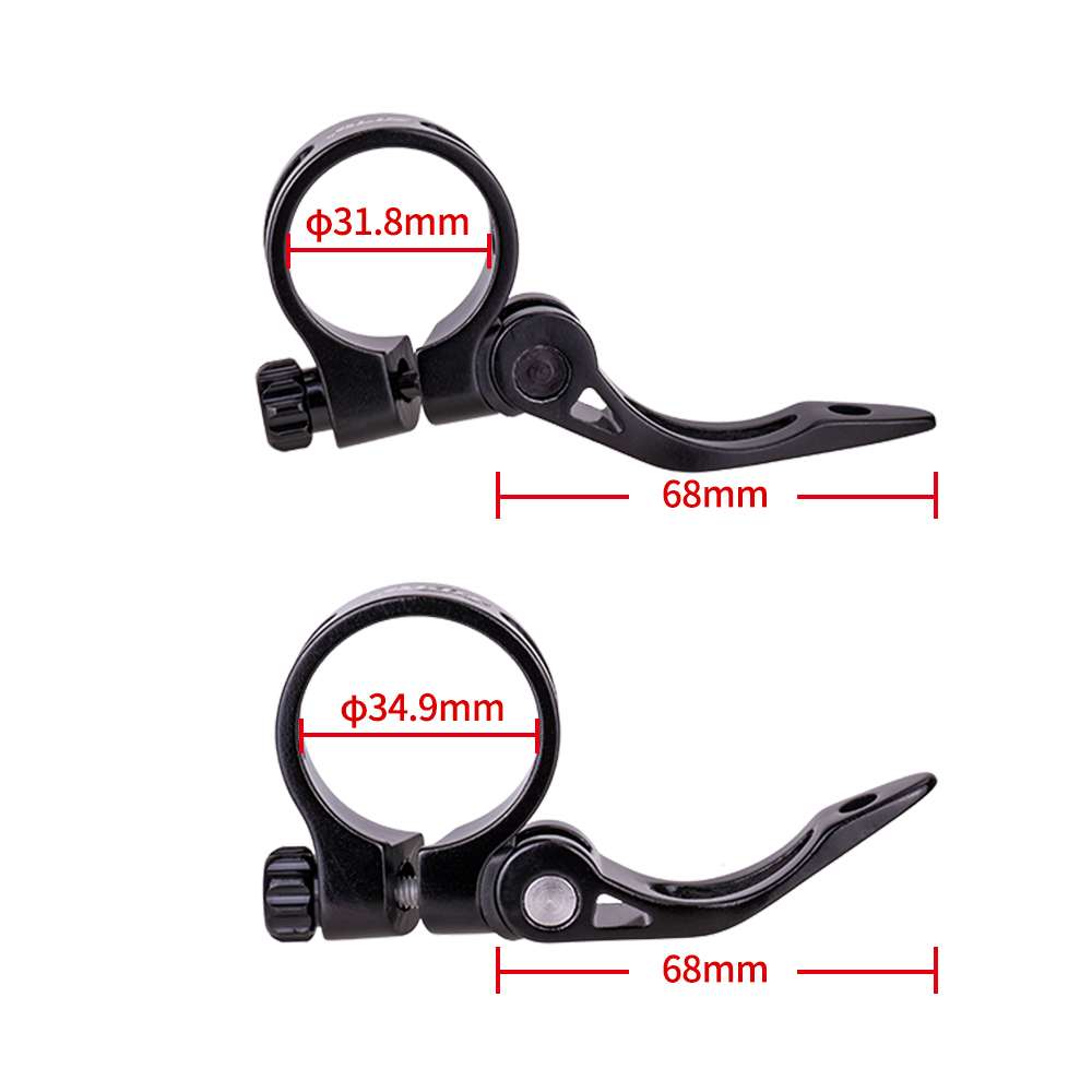 ZTTO-abrazadera para tija de sillín de bicicleta, 28,6/31,8/34,9mm, Clip para tubo de sillín de bicicleta de montaña y carretera, abrazadera para tubo de asiento de liberación rápida