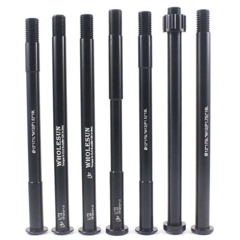 Eje pasante para bicicleta, liberación rápida, tubos centrales, brochetas de eje trasero, 171/173/175mm * M12x1.0 M12x1.5 M12x1.75