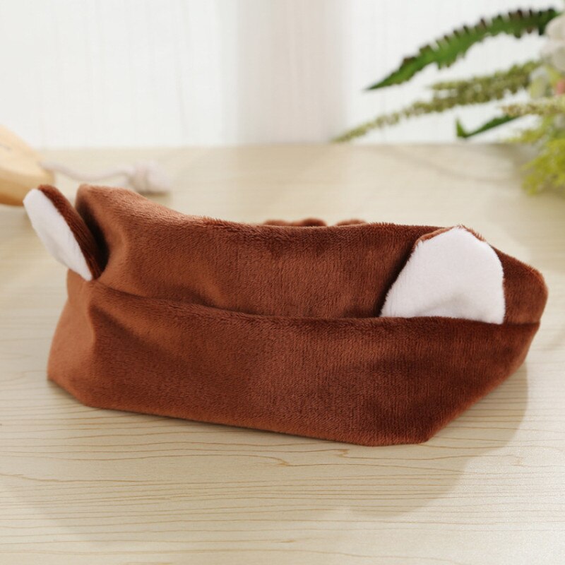 Lovely Cat Ears Soft Shower Hair Band Wrap Headband Makeup Hair Accessories Makeup Tool: coffee