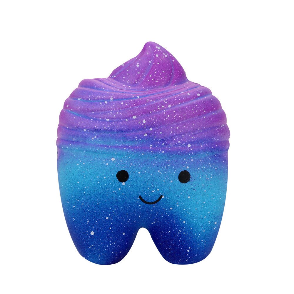 10cm Galaxy Tanden Cake Scented Squishies Langzaam Stijgende Squeeze Speelgoed Collectie Speelgoed kinderen Creatief Plezier Speelgoed Jongen Meisjes