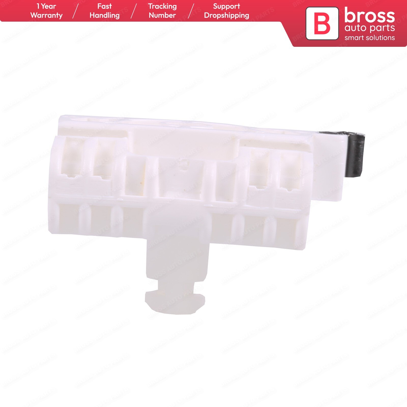 Bross Auto Parts BWR448 Electrical Power Window Regulator Clip Front; left for Renault Clio 3 Fast Shipment Made in Turkey