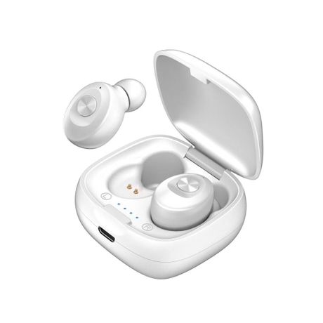 XG12 TWS Bluetooth 5.0 Auricolare Stereo Senza Fili Earbus HIFI Suono Sport Auricolari Vivavoce Gaming Headset con Il Mic per il Telefono: white no digital