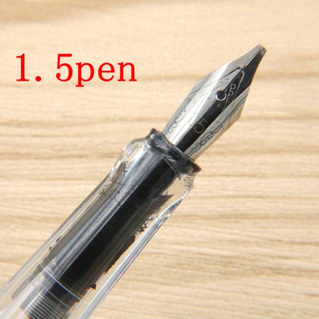 Parallel Calligraphy Fountain Pen Transparent Art Ink pen Gothic Arabic Nib Excellent Writing For Business Office Supplies: 1.5mm