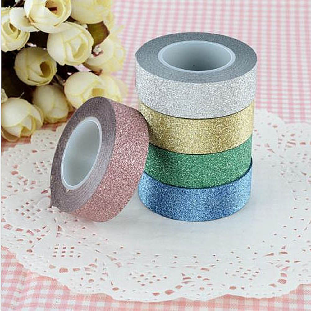 15mm * 10m Glitter Washi Tape Set Japanse Briefpap... – Grandado