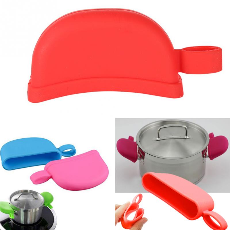 2 Stks/set Keuken Accessoires Siliconen Hittebestendige Anti-Slip Deksel Deksel Holding Knop Pot Handvat Cover