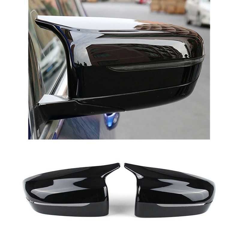 Al21 -2 st bil ljus svart sida backspegel skydd ersättning för bmw 5- serie  g11 g12 g30 g38: Default Title
