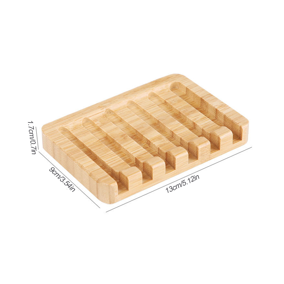 Porte-savon en bois avec égouttoir automatique, pour salle de bain, douche, cuisine: Default Title