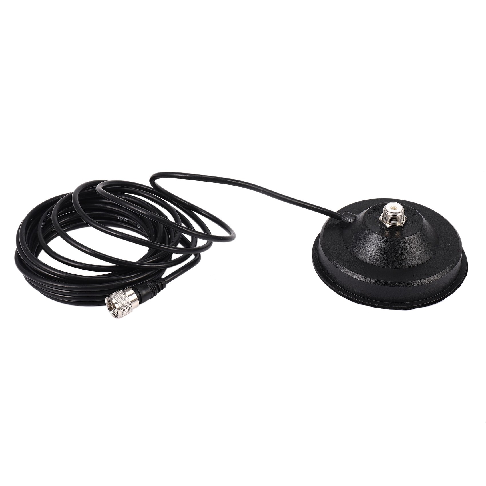 UHF PL259 Port Connectors 5M Feeder Cable +13cm Magnet Mount Bracket for Car Radio Amateur Ham CB Two Way Radio Antenna Base