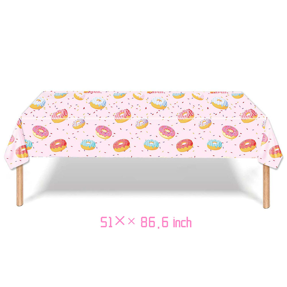 Donuts Dinner Plates Party Supplies Tableware Napkins Donut Tablecloth Donut Grow Up Birthday Party Baby Shower Decorations: GRAY