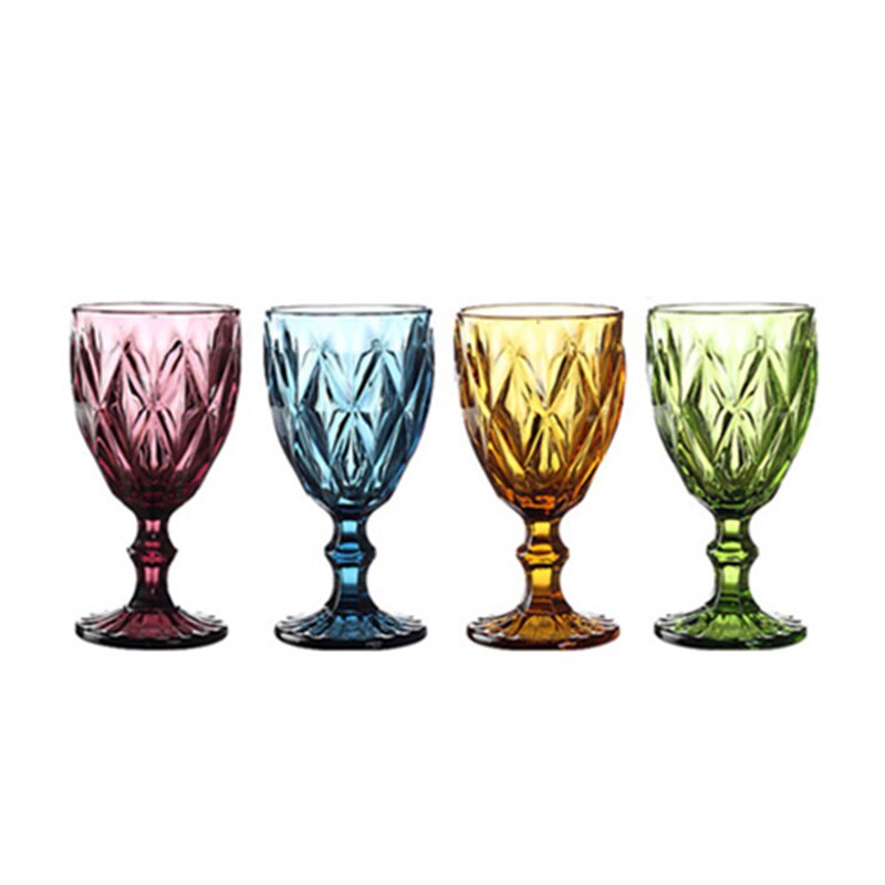 Whyou 6 deler sett fargerike mini hvitvin skudd glass kopper beger brennevin fortykket colorbox bar drinkware