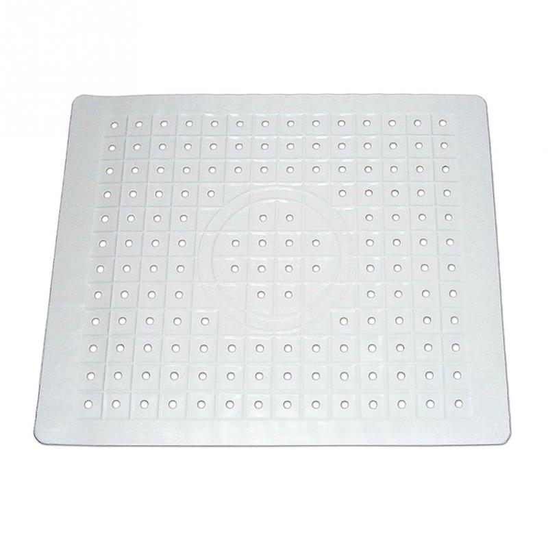 Multifunksjonell tørking varmeisolasjon myke gummi retter beskytter vask matte bord kjøkken hjem anti slip rask tappe dårlig: Hvitt rektangel