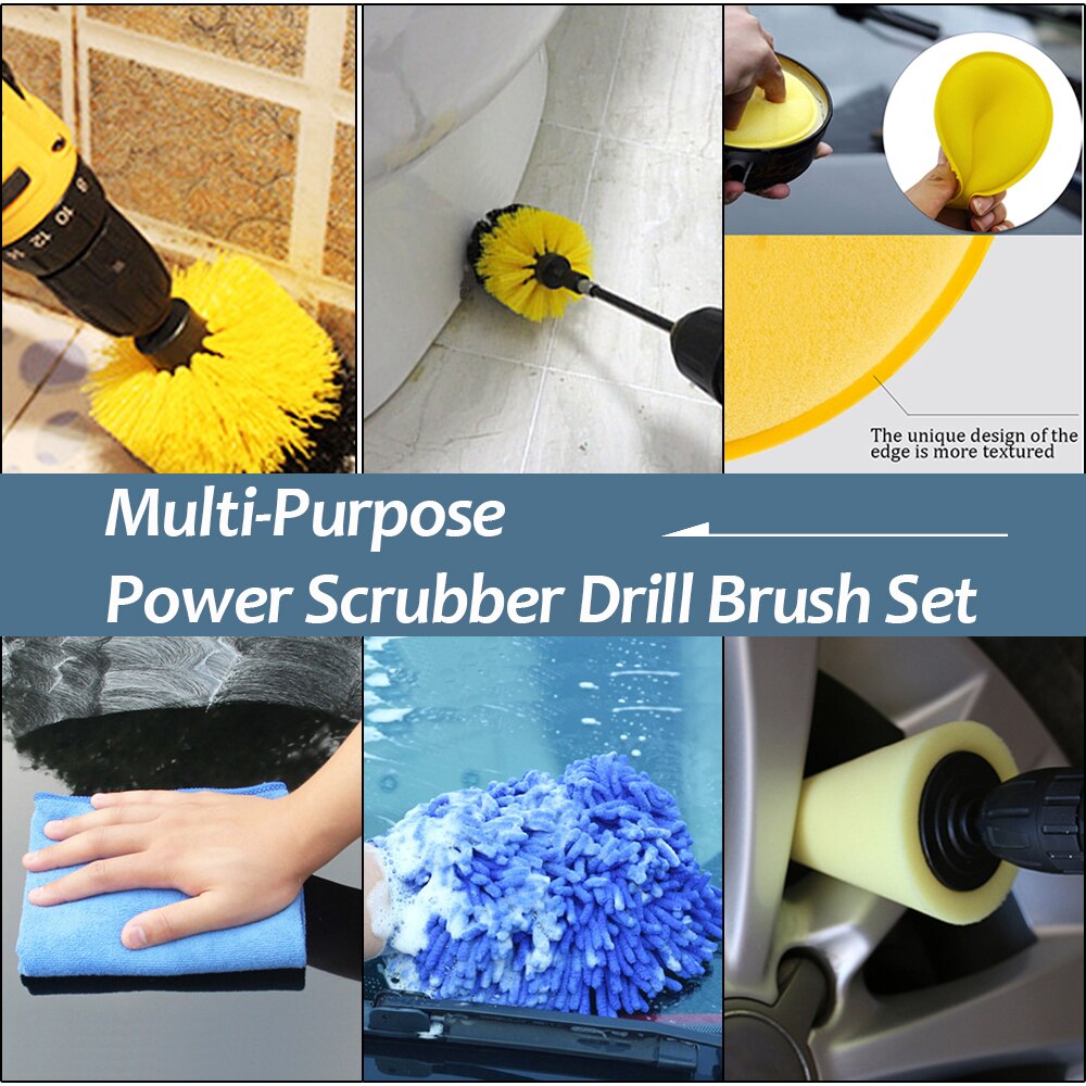 Cepillo limpiador eléctrico detallado de coches, cepillo para limpiar el borde de la rueda del neumático, rejillas de ventilación automáticas, herramientas para quitar polvo y suciedad