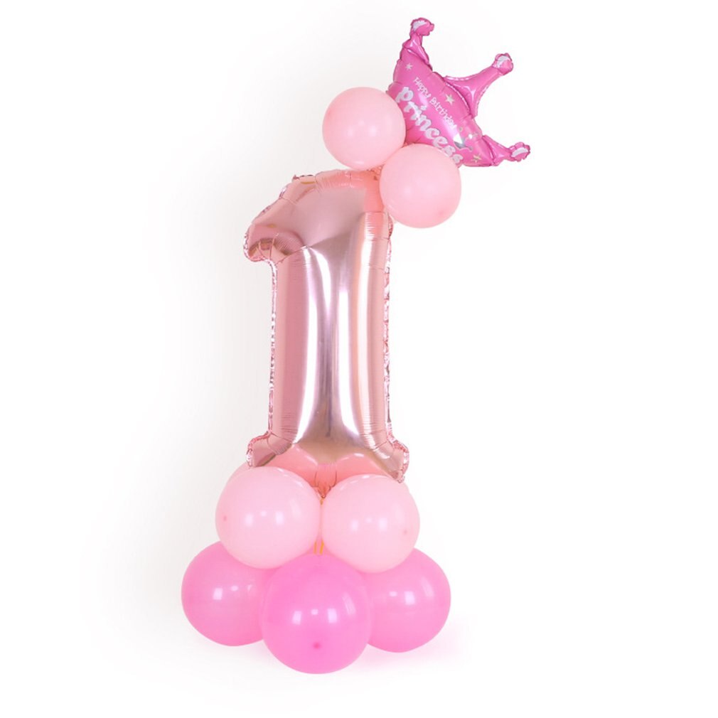 32 " folie ballonnenset met grote cijfers voor een vrolijk verjaardagsfeest, bruiloft of valentijnsdag.: Default Title