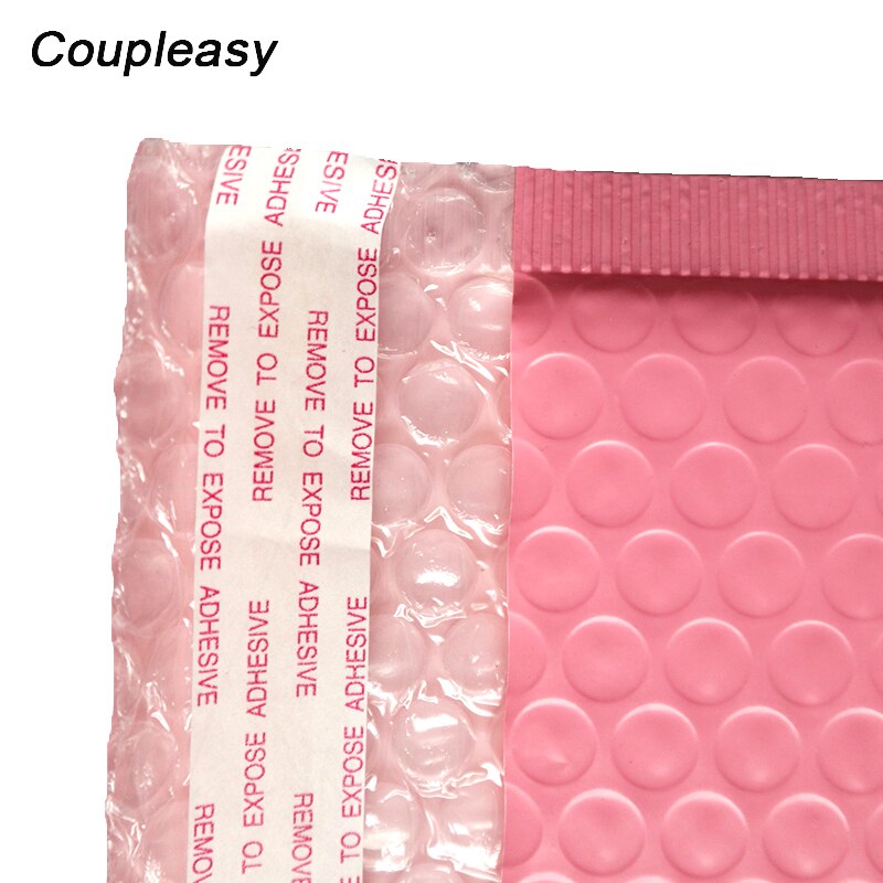 30Pcs 8 Sizes Pink Plastic Bubble Envelope Clothes Packaging Courier Bag Waterproof Bags With Bubble Mailing Mailers