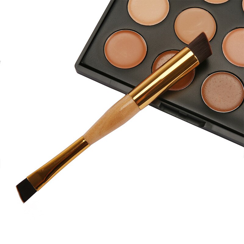 Brochas de maquillaje de doble punta, pinceles para base correctora, mezcla de cejas, Cosméticos faciales brochas de maquillaje