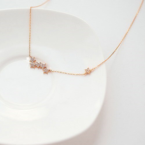 925 Sterling Silver Chain Necklaces Star Pendants&Necklaces Jewelry Collar Colar de Plata