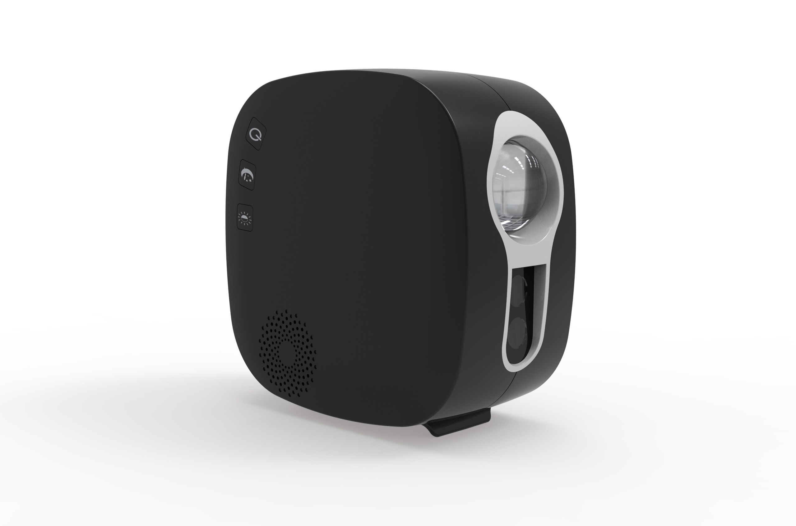Bluetooth stjernehimmel projektor led nat lys projektor galakse tåge hav musik højttaler kontrol stjerne projektor måne nat lampe: Sort / Uk