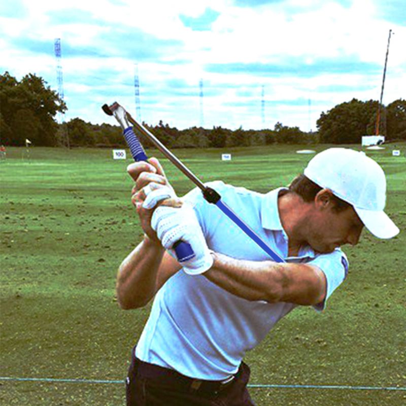 Korrekt håndposition golfsving træner golfspiller værktøj udendørs coaching tilfældig farve