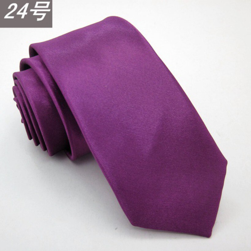 Corbata negra delgada Casual flecha Skinny rojo corbata para hombres 5cm estrecha Hombre Accesorios simplicidad para Formal corbatas: Dark Purple
