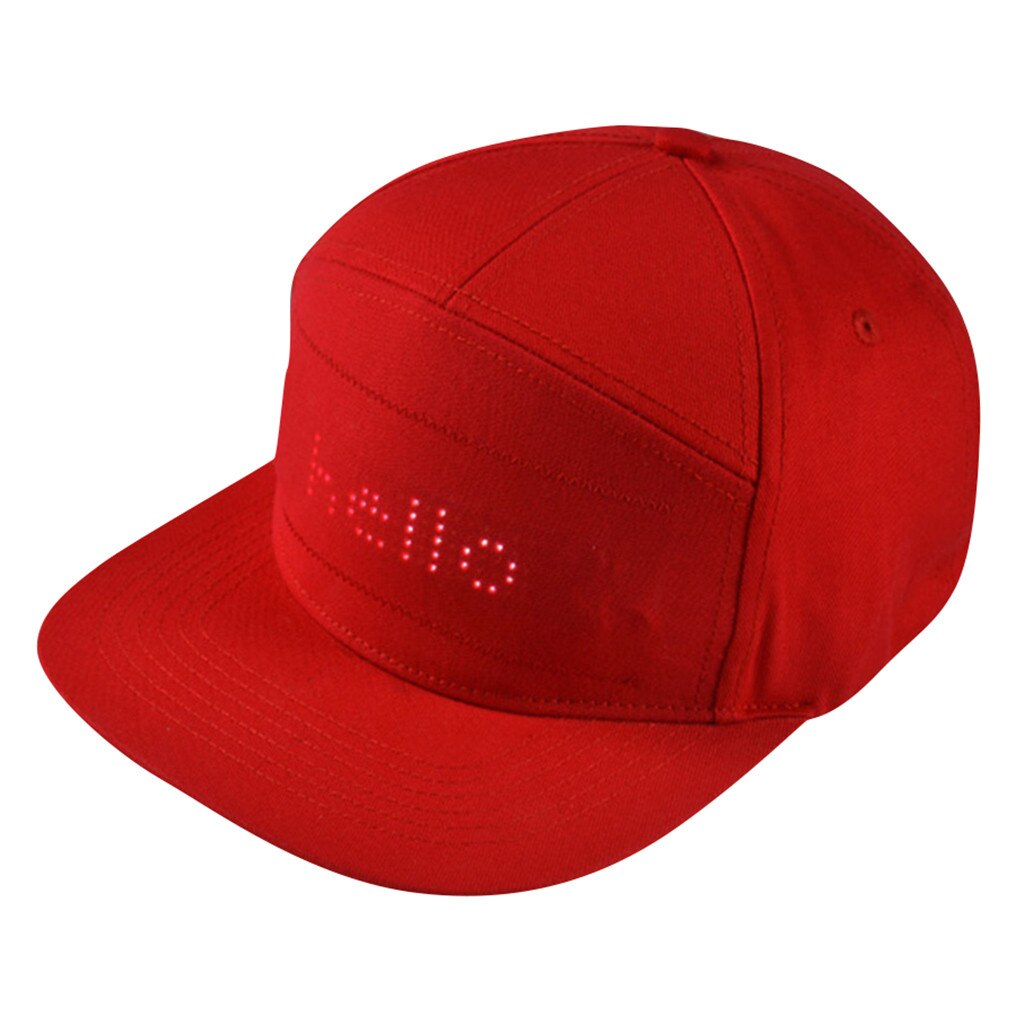 Sombrero de béisbol con pantalla Led para hombre, gorra de béisbol con pantalla Led, estilo Hip Hop, , desfile, Golf, pesca, , Año , # T1G