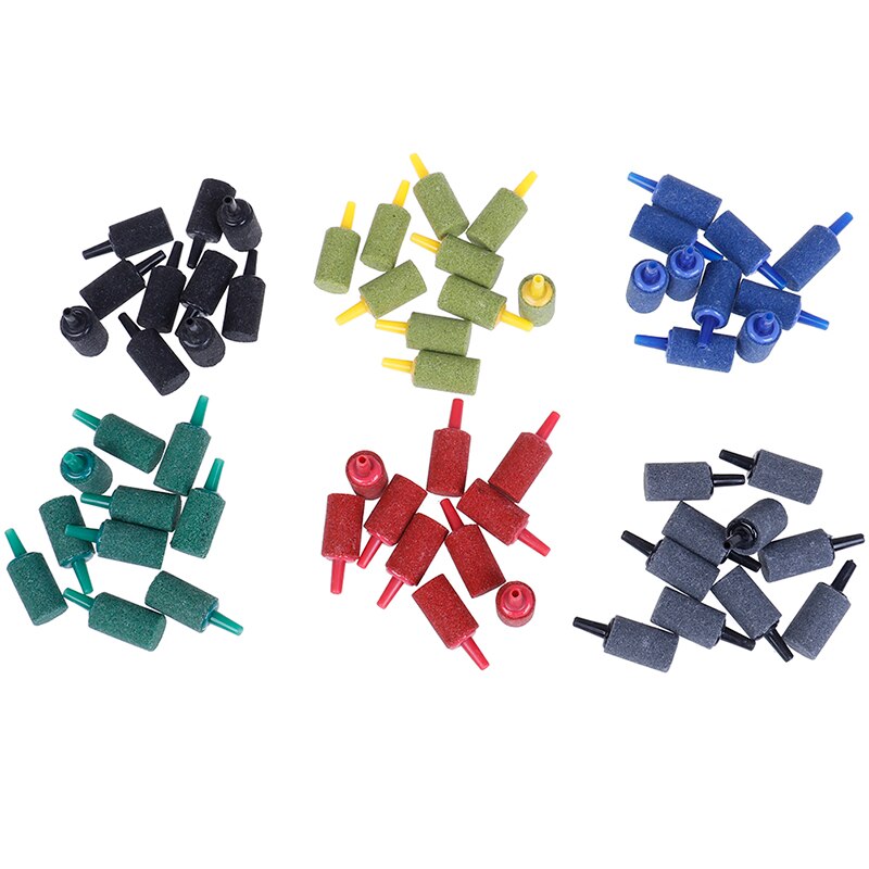 10 Stks/partij Cilinder Bubble Beluchting Beluchter Lucht Steen Voor Aquarium Aquarium Decoratie